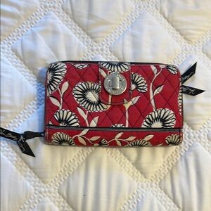 Vera Bradley Red and White Floral Wallet
